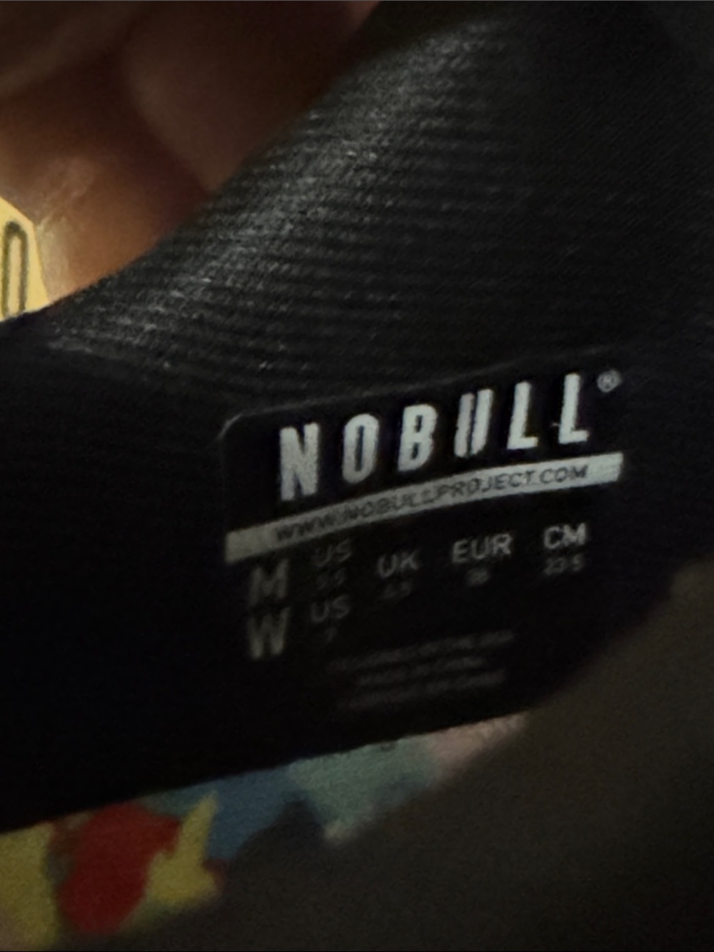 NOBULL Black Trainer Low with Multicolor Confetti Sole - Picture 4 of 7